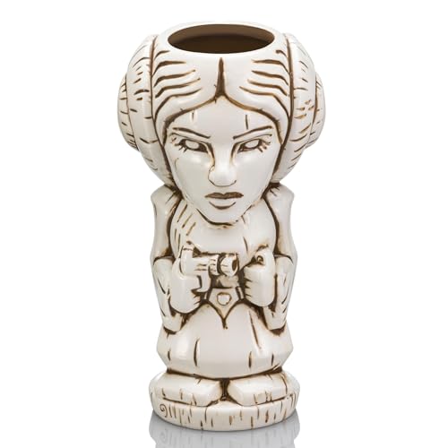 Star Wars Geeki Tikis Princess Leia Organa Ceramic Mug | Party Cocktail Tumbler For Liquor and Beverages | Holds 16 Ounces