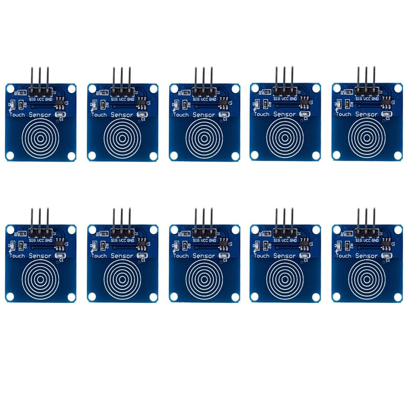 [Australia - AusPower] - TTP223B Capacitive Touch Switch Module Touch Sensor Switch Digital Capacitive Touch Sensor Switch DC 2~5.5V 10pcs 
