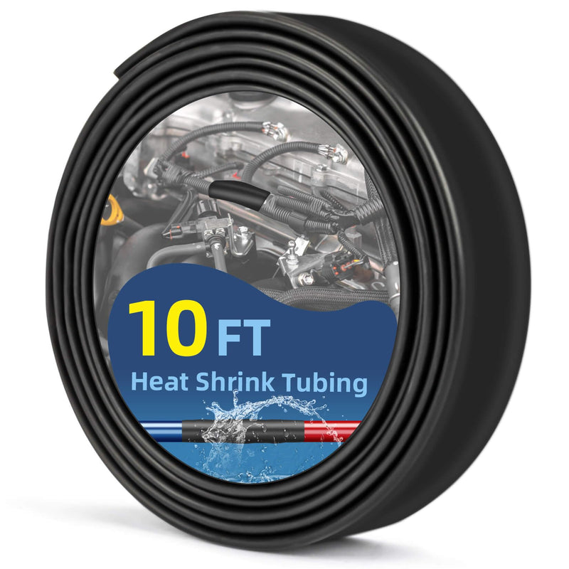 [Australia - AusPower] - Heat Shrink Tubing 1/2 Inch - 3:1 Ratio Heat Shrink Sleeves Heavy Duty Marine Grade Heat Shrink Wire Cable Tubing Electrical Shrink Wrap Tubing Adhesive 10ft. 