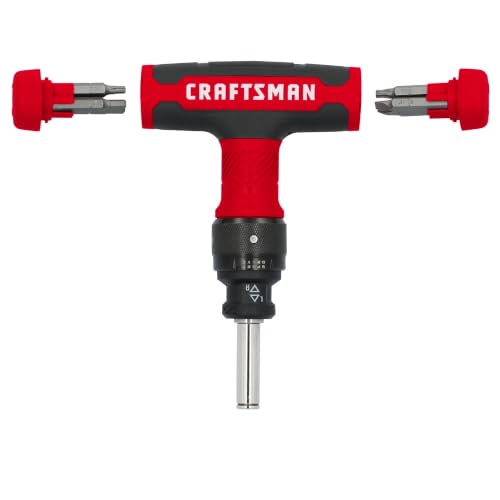 CRAFTSMAN 13-piece Speeddrive ratcheting T-handle screwdriver set with assorted bits and storage case