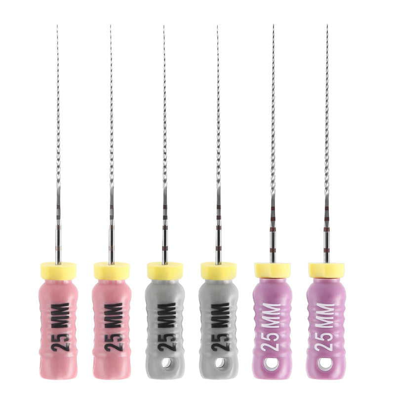 [Australia - AusPower] - JMU Endodontic Root Canal C+ Files #6-#10, Stainless Steel Hand Use Files, 25mm, 6pcs/Pack #06-#10 (25mm) 1 