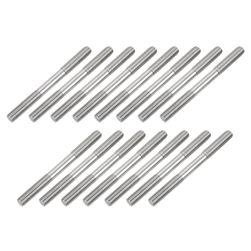 [Australia - AusPower] - uxcell 15Pcs M8x90mm 304 Stainless Steel Double End Threaded Stud Screw Bolt for House Maintenance 15 
