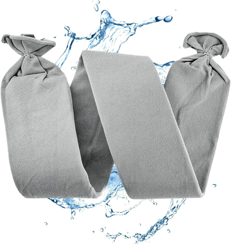 [Australia - AusPower] - Water Activated Leak Protection Dam for a Leaking Pipe, Washing Machine, clogged Toilet, no Preparation, Quick Protection, Absorbability 2,2 gallons, 2 Pack: 45x3,95 inch, Disposable Grey 8Lx2 