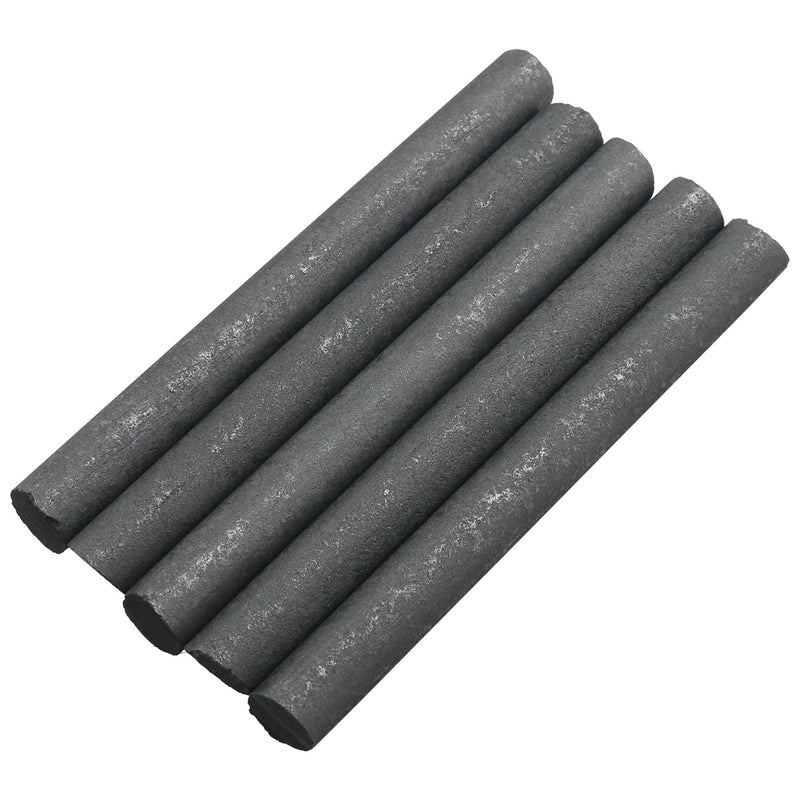 [Australia - AusPower] - 5PCS Graphite Electrode Rod Diameter 10mm Length 9cm Used for Metallurgy Electronics Machinery Chemical Light Industries Original Battery Electrode Conductive Rod Physical Experiment 