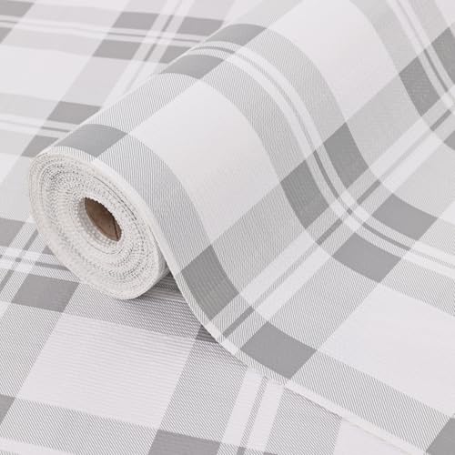 Drawer Shelf Liner for Kitchen Cabinets, Non Adhesive Slip Resistant Shelf Paper Easy to Clean, Strong Grip Thickened Waterproof Washable Mats for Pantry Shelves Cupboard Dresser(Grey, 24 in x 10 FT) 23.6"W x 118.1"L Gray
