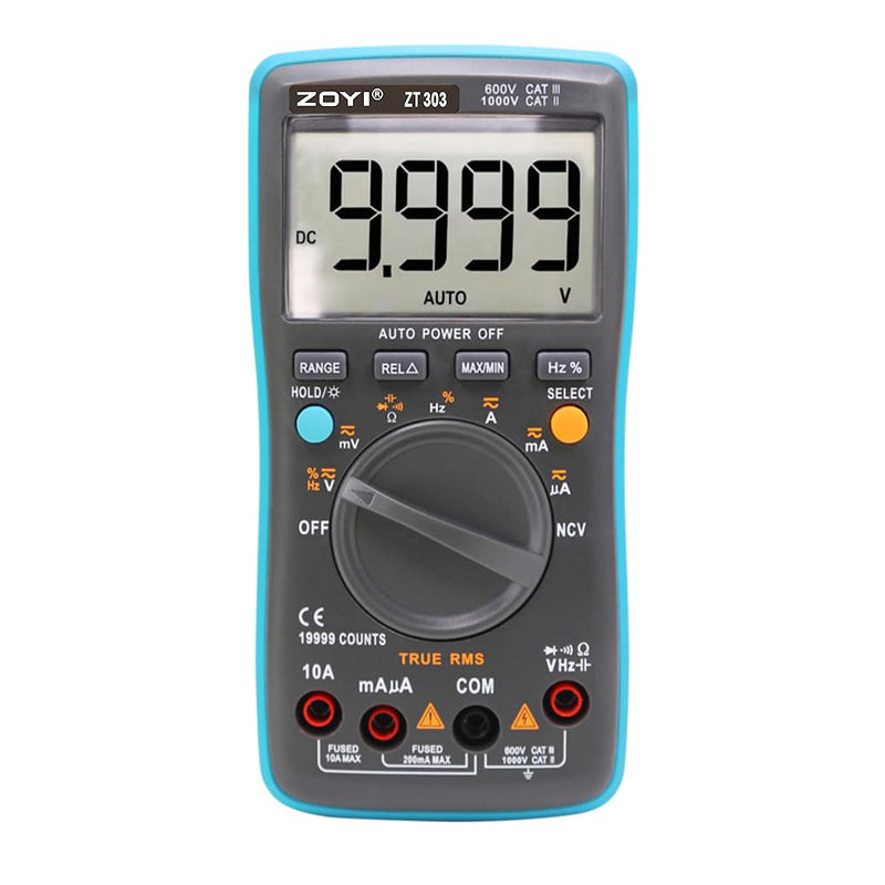 [Australia - AusPower] - ZOYI ZT303 Multi Testers High-Precision Digital Multimeter Tester with Auto Ranging - Versatile Measurement Tool for Professionals 