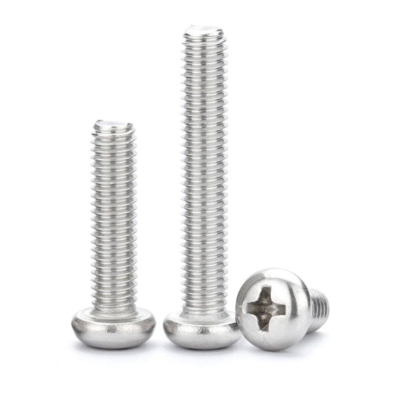 [Australia - AusPower] - 5/32-32 x 1'' (50Pack) Pan Head Machine Screw, Phillips Drive, 304 Stainless Steel 18-8, Bright Finish, Fully Machine Thread 5/32 x 1'' 