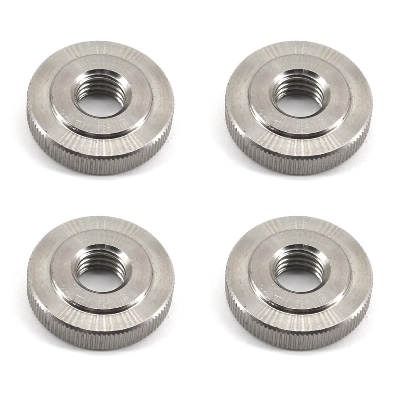 [Australia - AusPower] - (4 Pieces) M12 Round Knurled Thumb Nut 304 Stainless Steel Metric Thread Nuts Hand Screw Knobs Lock Adjusting Nuts Fasteners for 3D Printer Parts 