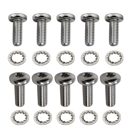 BLCYANUE chrome TORX wheel bolts for Harley-Davidson Touring, Dyna, Softail, Sportster and Street Glide brake rotors