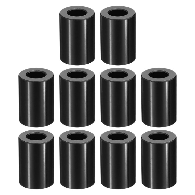 [Australia - AusPower] - PATIKIL M10 Aluminum Spacers, 10 Pcs Metal Spacer Aluminum 3/8" ID x 3/4" OD x 1" L Aluminum Spacer Screw Standoff Round for 3/8" or M10 Screw Bolts 1 Inch Black 