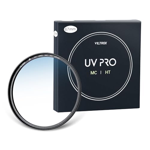 VILTROX 67mm MC UV Protection Filter with 18 Multi-Layer Coatings UHD/Hydrophobic/Scratch Resistant Aluminum Alloy Ultra-Slim Frame UV Filter Compatible with Canon Nikon Sony Fuji DSLR Camera Lens