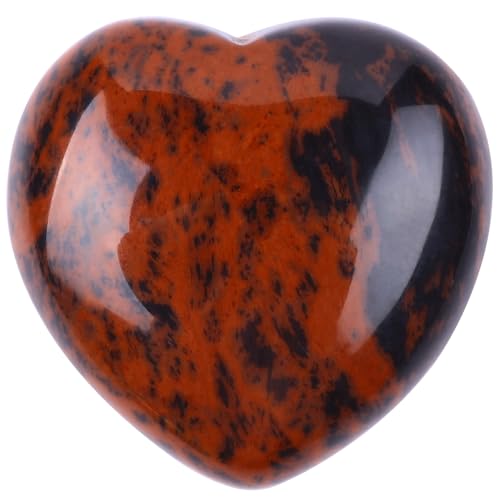 Natural 1.2'' Polished Golden Swan Heart Palm Worry Stone Healing Gemstone