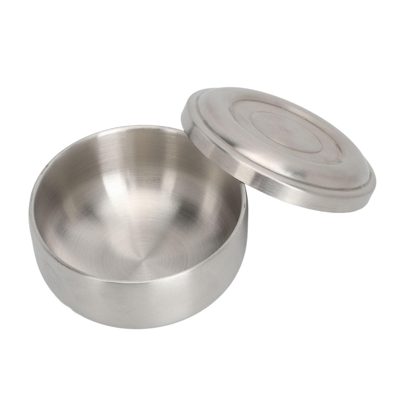[Australia - AusPower] - Agatige Facial Mask Mixing Bowl, 304 Stainless Steel Portable Esthetician Bowls Gauze Dressings Jar with Lid for Kitchen Beauty Salon Hospital 