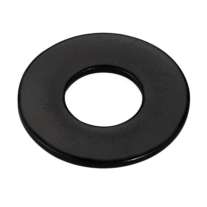 [Australia - AusPower] - 1/4" Black Flat Washer, 3/4" Outer Diameter, 304 Stainless Steel Metal Washer for Screws and Bolts (100 PCS) 1/4" x 3/4" OD 