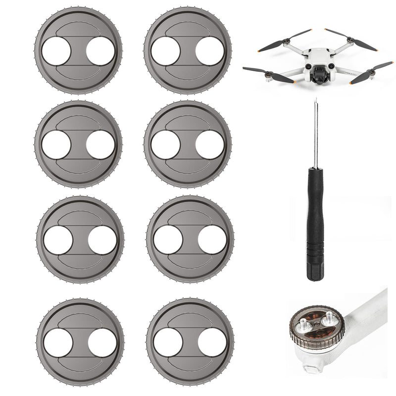 [Australia - AusPower] - for DJI Mini 4 Pro Motor Protective Caps Covers, 8pcs Drone Motor Dust Covers Case Mounts for DJI Mini 4 Pro Accessories for DJI Mini 3 Pro Accessories 