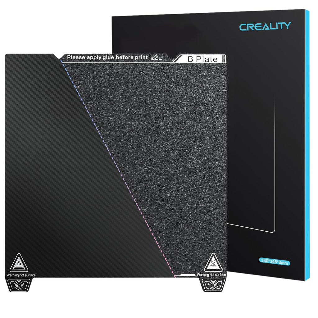 Official Creality K1 Max Build Plate Double Sided 315x310 PEI Sheet K1 Max Magnetic Build Plate Textured PEI & PET Sticker Spring Steel Flexible Sheet for K1 Max Ender 3 V3 Plus