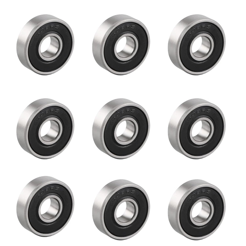 [Australia - AusPower] - 608 2RS Ball Bearings - 10 Pcs Double Rubber Sealed Miniature Deep Groove Ball Bearings,608rs Skateboard Bearing,8x22x7mm 10PCS 