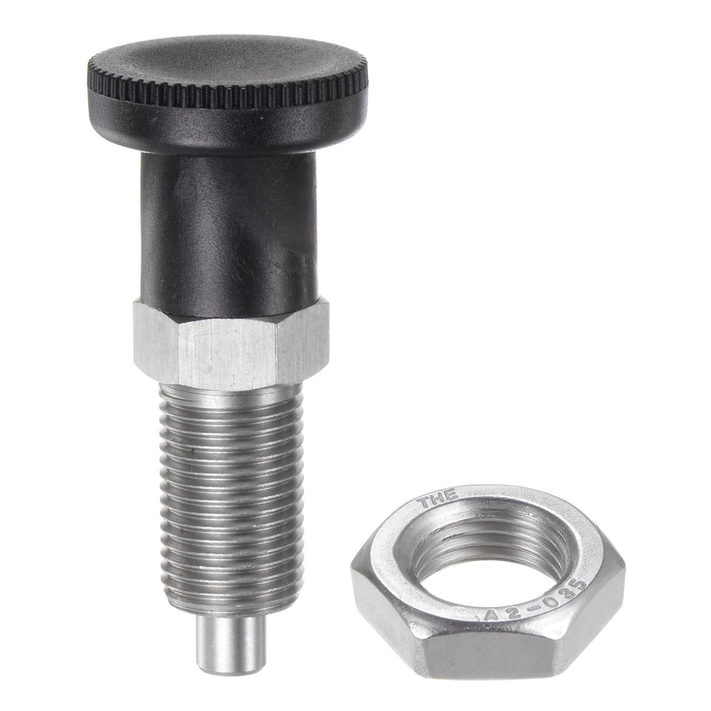 [Australia - AusPower] - Push Fit Ball Nose Spring Plunger M16x1.5 Thread Length 1.02" Pin Dia.8mm Stainless Steel Return Knob Plunger Non-Locking Retractable Index Plunger for Industrial Equipment 