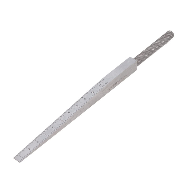 [Australia - AusPower] - 0.5-11mm Taper Gauge, Stainless Steel Welding Wedge Gap Feeler, Measures Hole & Slot Sizes 