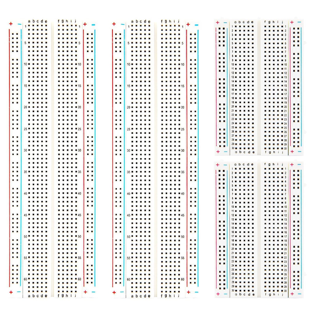 ELEGOO 2PCS 830 Point & 2PCS 400 Point Breadboard Kit Solderless Breadboards for Arduino Bread Boards Electronics for Circuits Projects Prototype Board