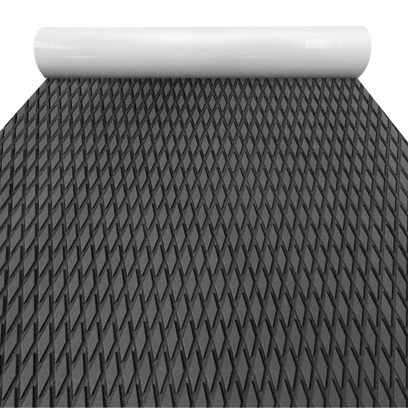 KXKZREN Camo Boat Flooring EVA Foam 47.2"/23.6"x94.4" Self-Adhesive Camouflage Decking Floor Sheet Marine Traction Pad Boat Mat for Kayak Yacht Fishing Cooler Top Dark Grey 11.8 x 94.4 inch, 7.75 sq.ft