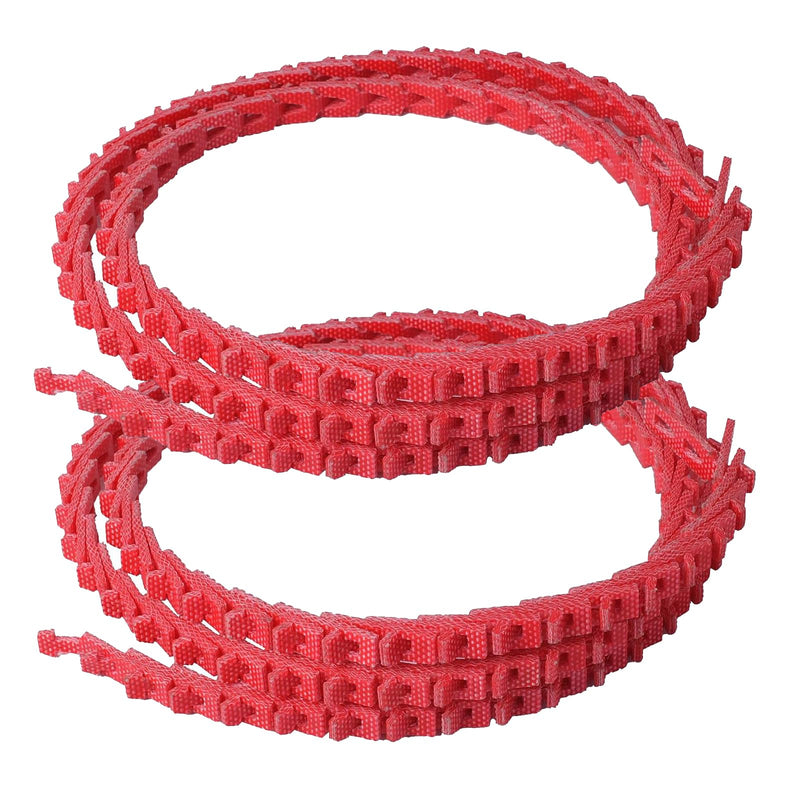[Australia - AusPower] - 10FT Power Twist V-Belt 1/2-Inch x 10 Feet A Type, Adjustable Link V - Belt for Lathes, Drill Press, Table Saws and Other Woodworking Tools Red 
