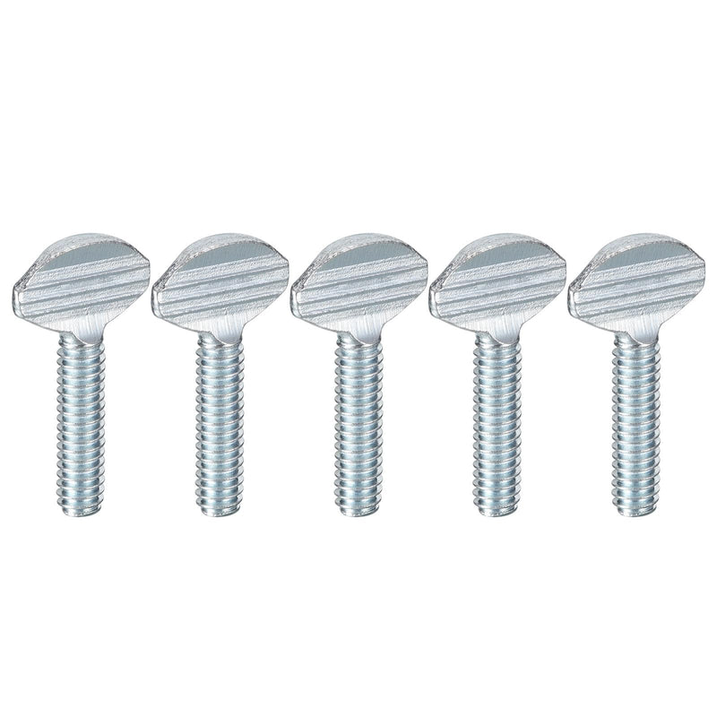 [Australia - AusPower] - uxcell 1/4-20 x 1 Thumb Screws, 25pcs Carbon Steel Fully Thread Galvanized Finger Tight Racket Screw 1/4-20 x 1" 25 