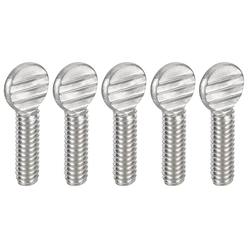[Australia - AusPower] - uxcell 1/4-20 x 3/4" Thumb Screws, 5pcs 304 Stainless Steel Fully Thread Galvanized Finger Tight Racket Screw 1/4-20 x 3/4" 5 
