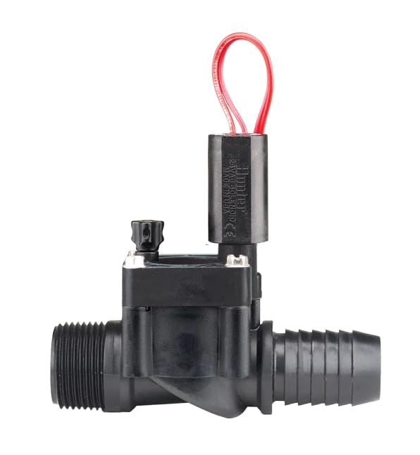 [Australia - AusPower] - Hunter PGV 1" Sprinkler Valve, Screw-Top Irrigation Valve with 1" Male Thread Inlet and 1" Barb Outlet, No Flow Control, Leak-Free Design, Easy Install 