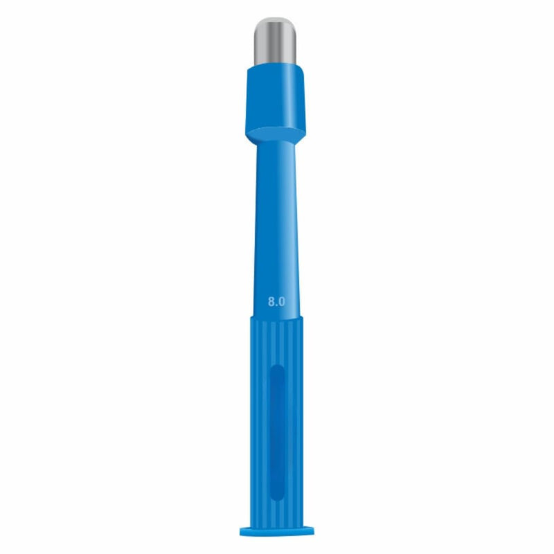 [Australia - AusPower] - Krystal Disposable Punch Biopsy with Protective Cap, Sterile, Single Punch Blade, for Medical use, Jewelry Piercing, Indivdually Packed (Box of 25) (8.0 mm) 8.0 mm 