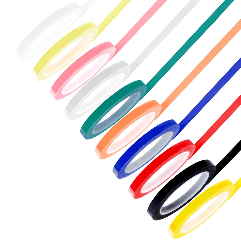 [Australia - AusPower] - 10 Rolls Autoclave Tape, 0.24" Width 216.5' Length Instruments Identification Tape 10 Colors Instrument Tape Surgical Dental Tape Autoclavable 270° F Steam 