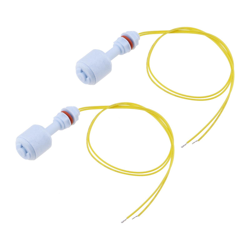[Australia - AusPower] - 2pcs Liquid Level Sensor PP Float Switch Float Sensor Switch with Wire Plastic Small Float Switch for Water Dispensers Water Heaters Humidifiers 