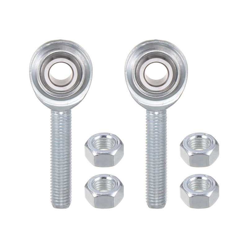 [Australia - AusPower] - 2pcs CM5 Rod End Joint Bearing - [5/16" Bore, 5/16-24 UNF Right Hand Thread] Male Rod End with Jam Nuts, 45# Carbon Steel 2 