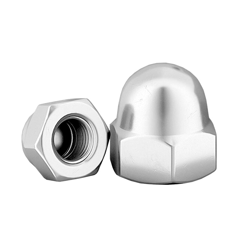 [Australia - AusPower] - 1/4-20 Stainless Acorn Nuts (30 Pack), 18-8 (304) Stainless Steel Bright Finish Full Thread Anti Corrosion Coarse Acorn Nut Commercial Grade Hardware Nuts for Boats, Dock, Car 1/4-20 