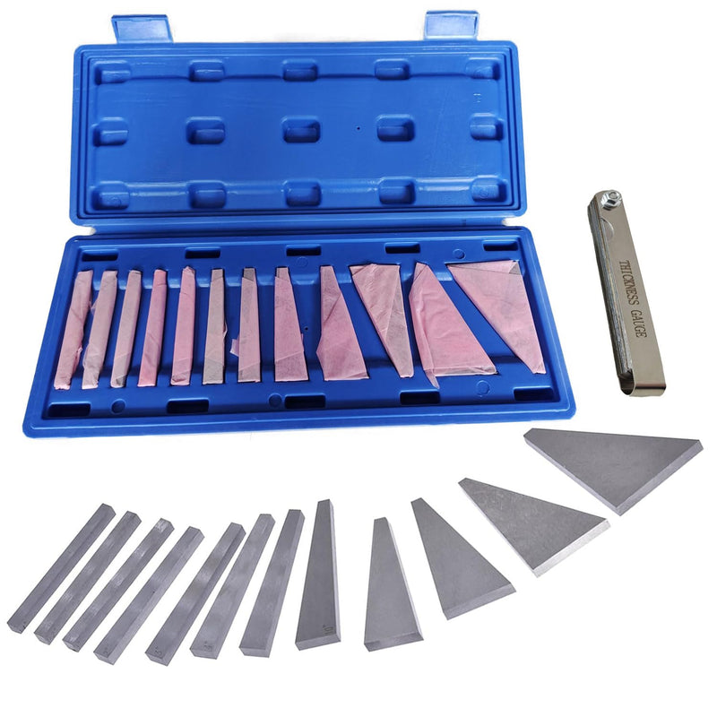 [Australia - AusPower] - Precision Angle Block Set 1/4, 1/2 1, 2, 3, 4, 5, 10, 15, 20, 25, 30 Degree Machinist Tools Milling Ground Gauge Angle Gage Inspection Block Set (12Pcs Angle Gauge Block) 12Pcs Angle Gauge Block 