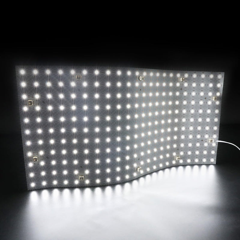 [Australia - AusPower] - 1 Pc 6000K Daylight White LED Sheet for Backlighting, 24V 28W 19.2"x9.6" Slim Flexible Cuttable Connectable LED Sheet Light, Connectors and Adhesive Backing (Daylight White 6000K) Daylight White 6000K 