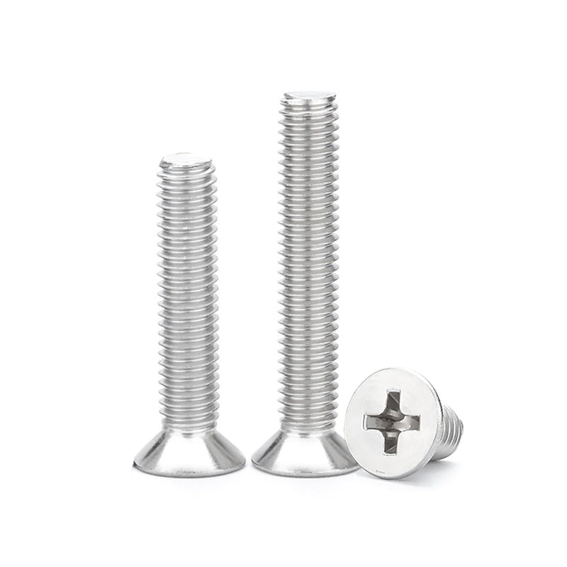 [Australia - AusPower] - 1/4-20 x 1-1/4'' (20 Pack) Flat Head Machine Screw, Phillips Drive, 304 Stainless Steel 18-8, Bright Finish, Fully Machine Thread 1/4 x 1-1/4'' 