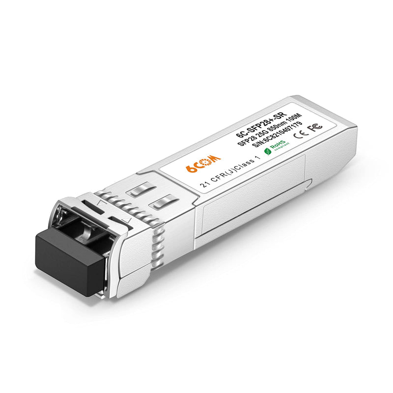 25GBASE-SR SFP28 Compatible with Cisco SFP-25G-SR-S 850nm 100m Dom LC MMF Optical Transceiver Module 25GBase-SR:100m