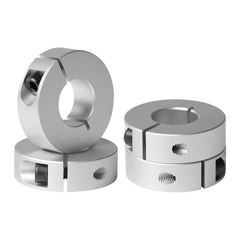 Shaft Collar, 45mm Bore H7, 80mm OD, 22mm Thickness, Aluminum Anodized, Drill Stop Collar, Set Screw Design, Clamp-On for Timing Pulleys, Machine Tools, and Industrial Applications (4-Pack) 30mm bore 4