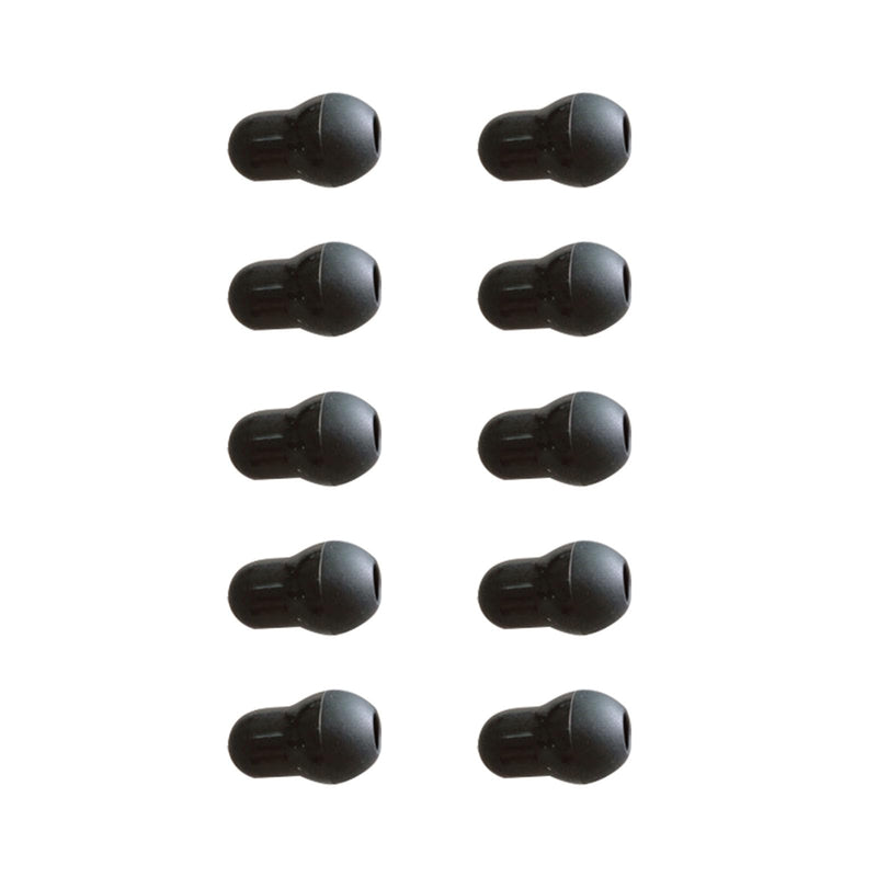 [Australia - AusPower] - 10PCS Stethoscope Ear Tips Replacement,Comfortable Fit Stethoscope Ear Pieces Replacement,Soft Premium Push-On Silicone Stethoscope Eartips Black 