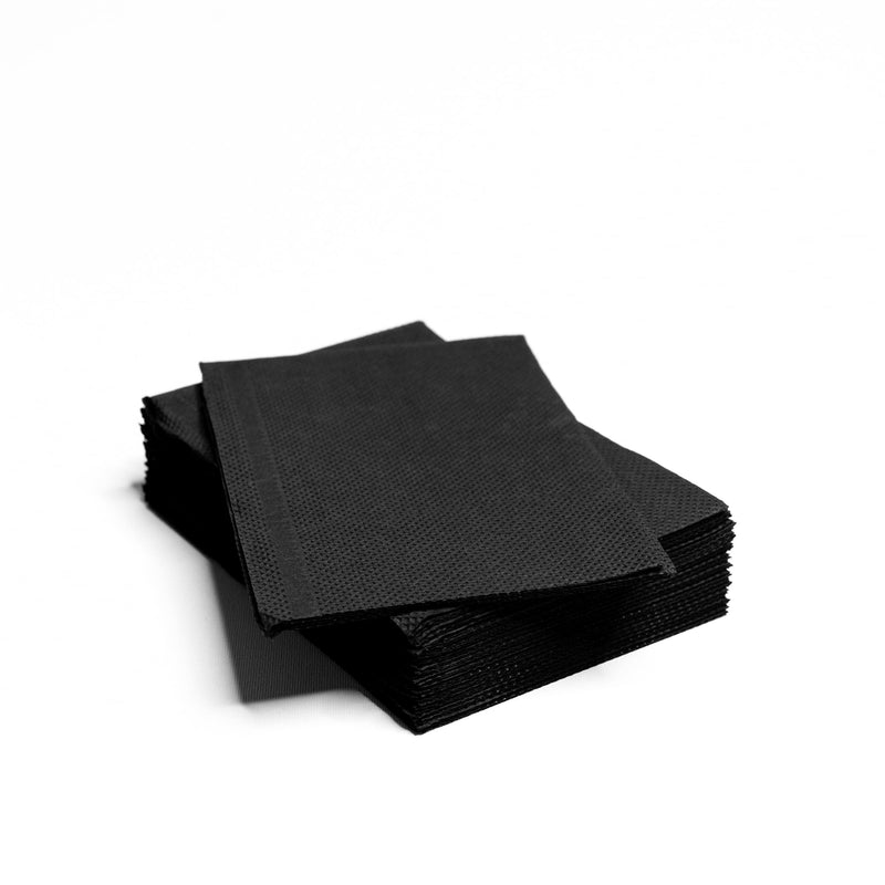 Disposable Tattoo Tablecloths, 45 x 33 cm, Tattoo Tablecloths, Waterproof, 125 Pieces, Black, Bibs, Surgical Fields, Sterile