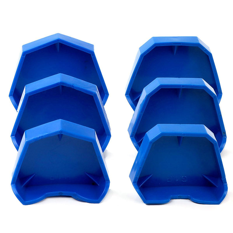 [Australia - AusPower] - 6 Pcs Dental Model Base Forming Kit, Dental Model Base Former, Dental Casting Trimming Impression Tray Small+ Medium+ Large Set 