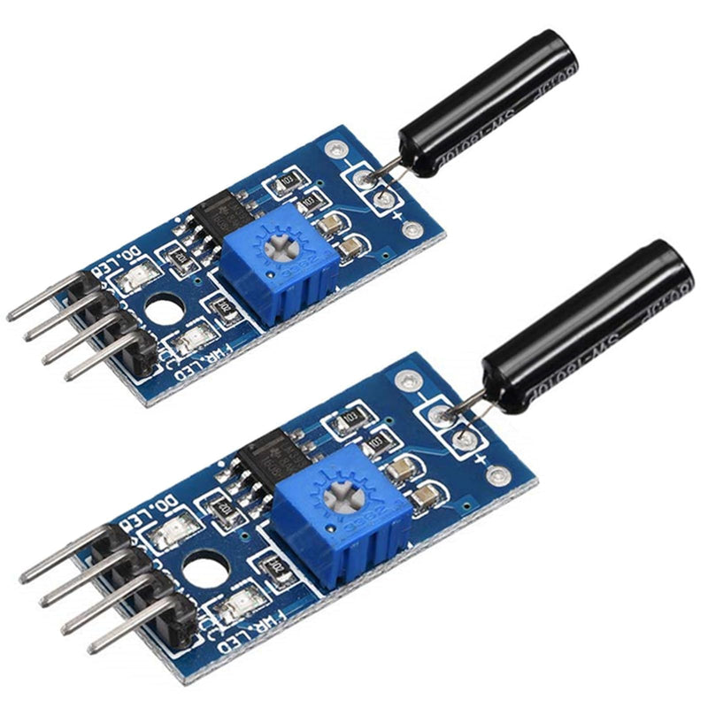 [Australia - AusPower] - 2pcs High Sensitivity Vibration Sensor Module SW-18010P for Alarm System 4PIN 