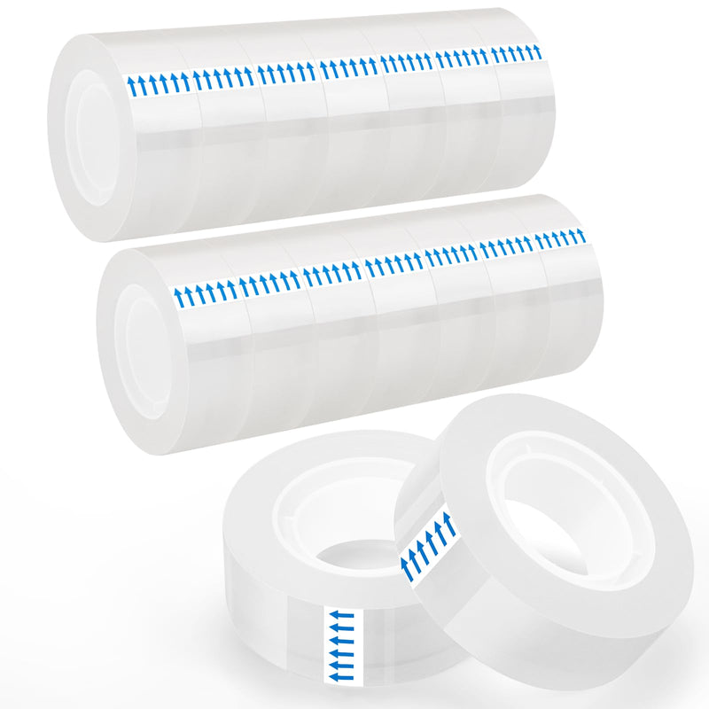 [Australia - AusPower] - OWLKELA 16 Rolls Transparent Tape Refills, Clear Tape, All-Purpose Transparent Glossy Tape for Office, Home, School 16 Pcs 