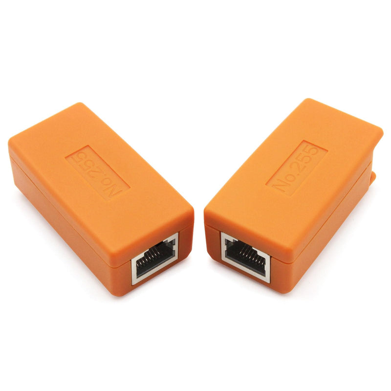 Henkion Network Cable Test Box for CCTV Camera Tester, Network Cable Test No.255, Set of 2, Line Equipment Accessories, Cable Tester, RJ45 Network Cable Detection for CCTV Tester, Camera Tester, OTDR NO255