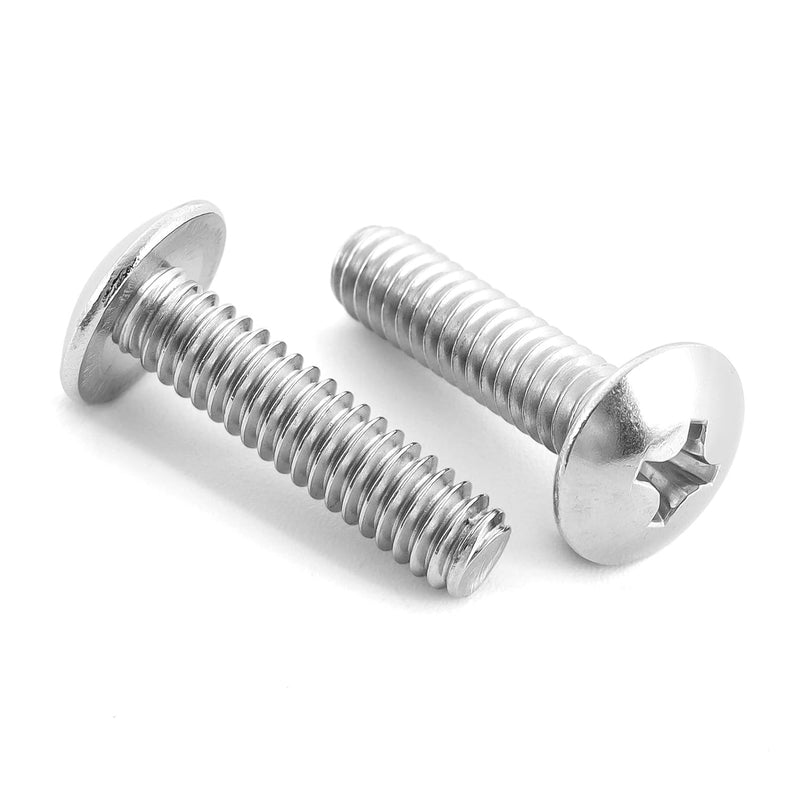 [Australia - AusPower] - 1/4"-20 x 1-1/2" Truss Head Bolts Machine Screws, Full Thread, 304 Stainless Steel, 25 PCS 1/4"-20 x 1-1/2" 
