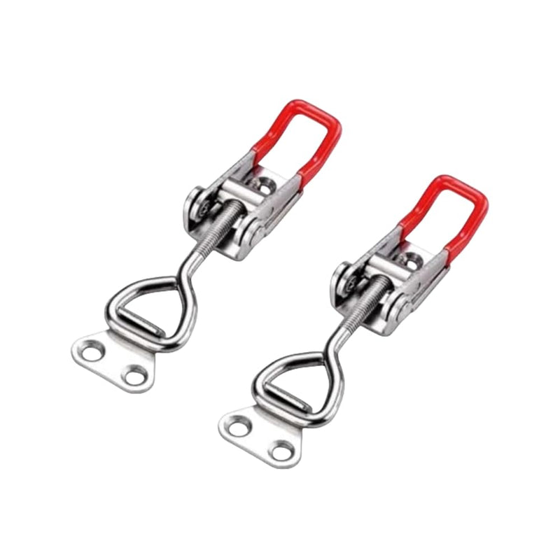 [Australia - AusPower] - Toggle Latch Clamp?Adjustable 304 Stainless Steel Pull Hasp Latches, Quick Release Hand Tool Toggle Clamp for Smoker Lid Jig Case Trunk,Cabinet Tool Box, Door 4002?2-Pack? 