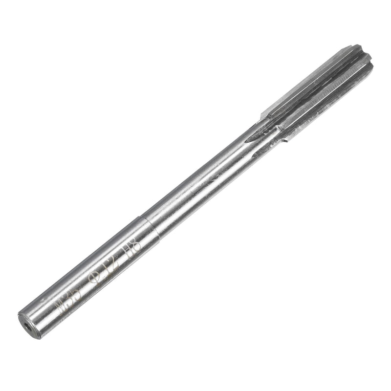 [Australia - AusPower] - uxcell Chucking Reamers, 12mm H8 Metric Machine Reamer Drill Bit for Metal Wood Hole Reaming, Straight Flute M35 High Speed Steel Tool 