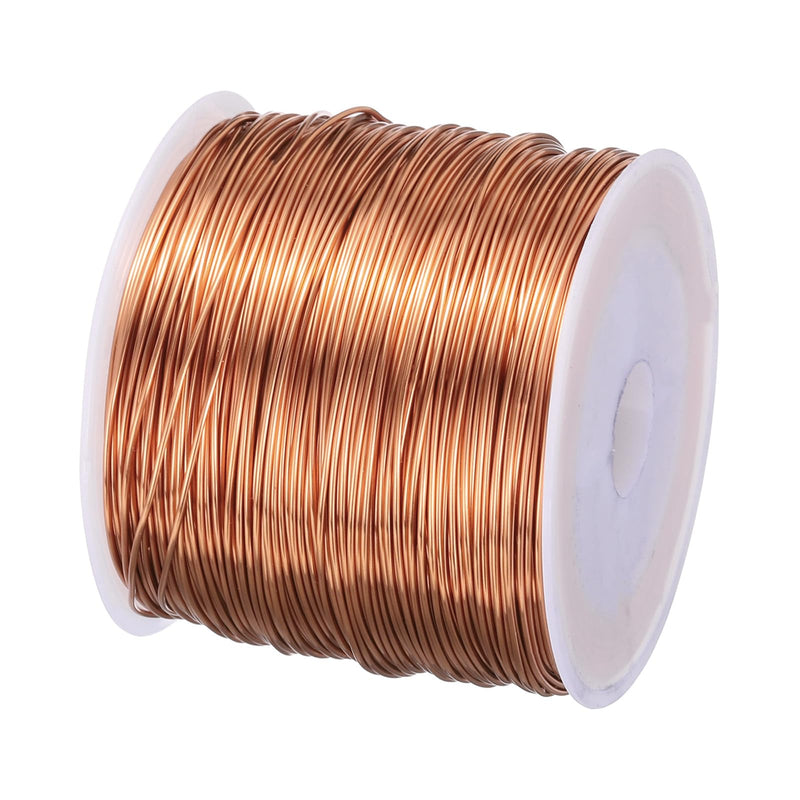 MECCANIXITY 0.6mm Magnet Wire 249ft Enameled Copper Wire Enameled Magnet Winding Wire Coil 200g 155C for Transformers Inductors