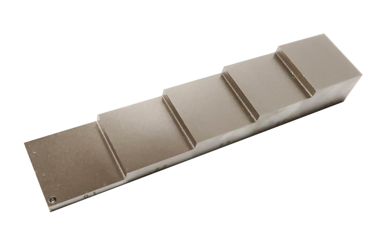 [Australia - AusPower] - Nickel Plated ultrasonic Calibration Block UT Step Block Wedge 1018 Steel 5 Step 0.1/0.2/0.3/0.4/0.5'' Nickel-Plated for Corrosion and wear Resistance.with high Quality Carrying case and Certificate. 